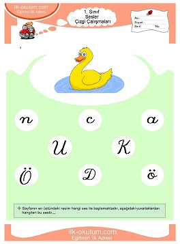 Çocuklar İçin O Sesi Çalışma Sayfaları 